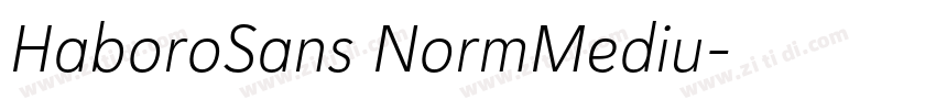 HaboroSans NormMediu字体转换